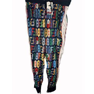 Born Fly Men's 3XL Graphic Jogger Pants 100% Polyester Multicolor